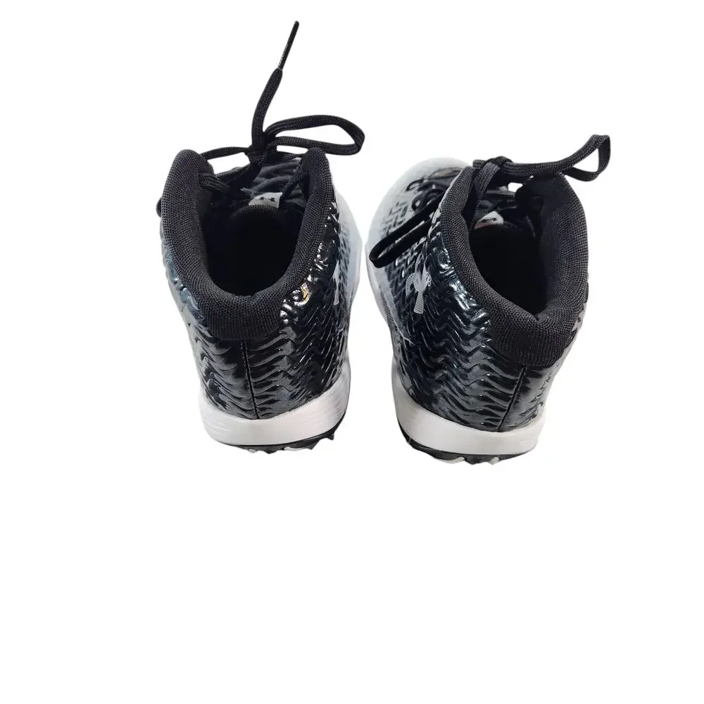 Under Armour Highlight RM Football Cleats Black White Men's Size 9
